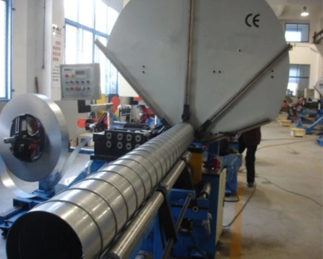 Double Screw Locking Machine Spiral Duct Making Machine